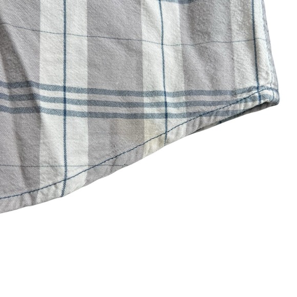 Carhartt Mens XL Gray Plaid Original Fit Short Sleeve Button Down Shirt READ - Picture 7 of 8